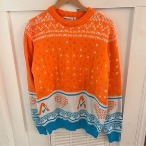 Roody Orange and White Sweater Nike check Medium